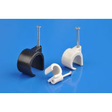 Coaxial Cable Clips (6-7mm)HDPE, nail made of carton steel)